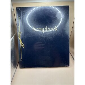 Scrapbook Thompson NAVY Postbound String Tied‎ 100 Jumbo Pages 14.5"x 12.5" New